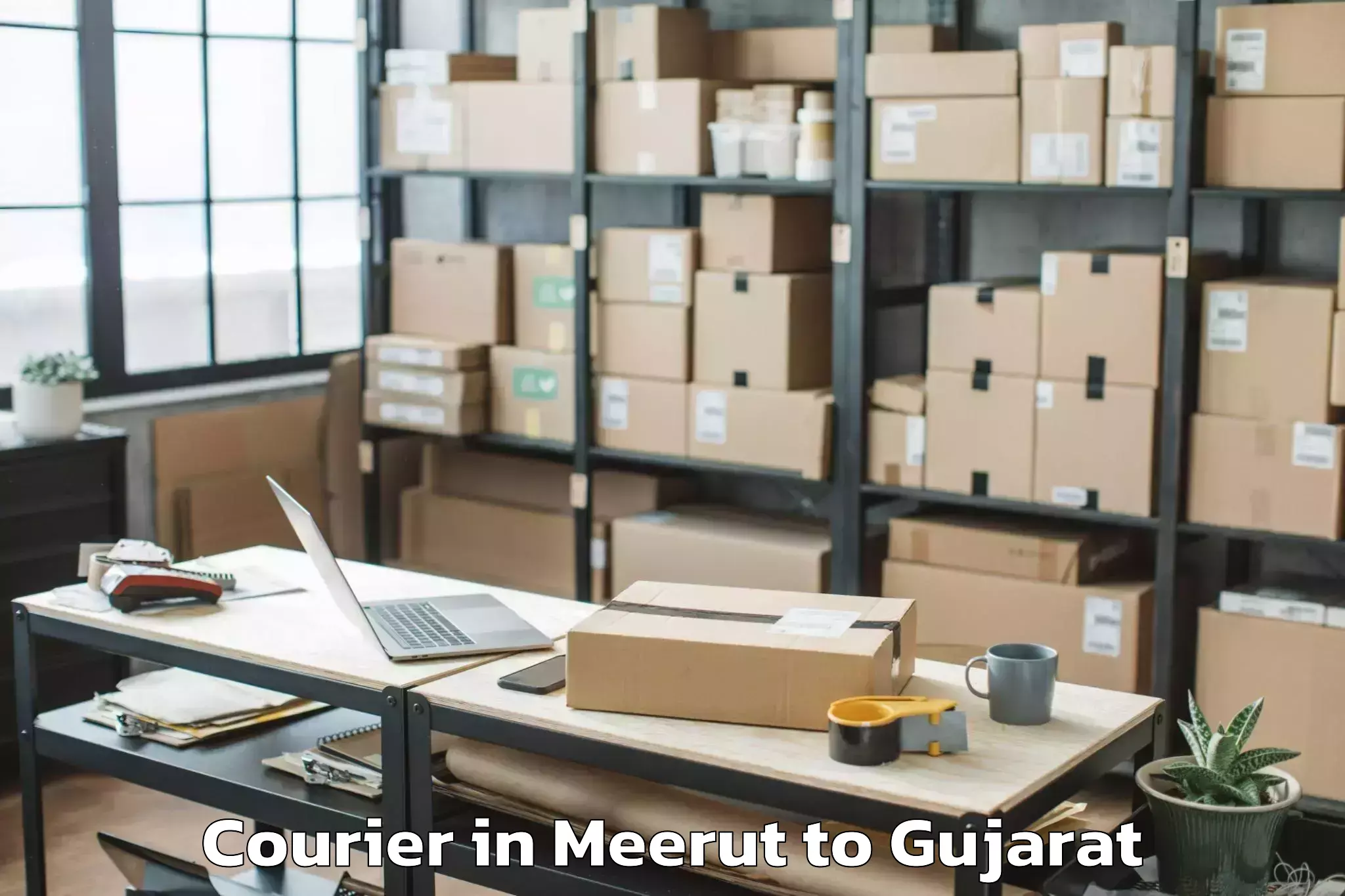 Meerut to Kheralu Courier Booking